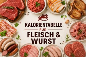 Kalorientabelle für Fleisch & Wurst