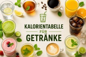 Kalorientabelle für Getränke