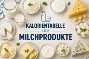 Kalorientabelle für Milchprodukte