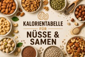 Kalorientabelle für Nüsse & Samen