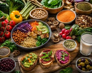 Kalorientabelle für vegane Lebensmittel