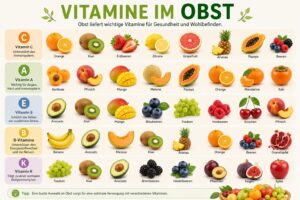 Vitamintabelle für Obst